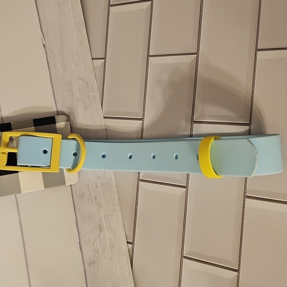 Large (16"-26") Blue and Yellow Dog Collar - Picture 2 of 5